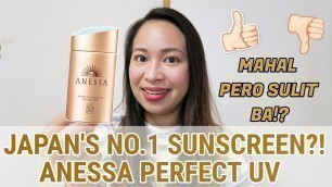 'JAPAN\'S NO.1 SUNSCREEN?! | ANESSA PERFECT UV BY SHISEIDO'