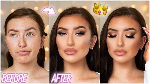 '0-100 PROM MAKEUP TUTORIAL - FULL COVERAGE GLAM & SOFT SMOKEY EYE ad | Hannah Renée'