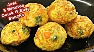 'Just 5 Minutes Quick & Easy Evening Snacks/Simple Egg Bread Recipe/Unique Snacks Recipe/New Snacks'