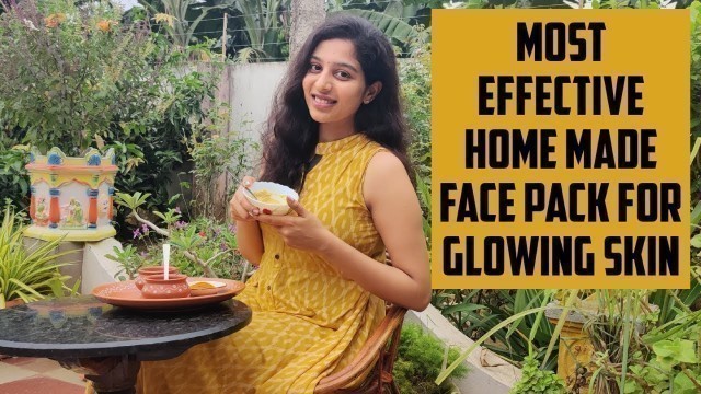 'Home made face pack for glowing skin#besan facepack for glowing skin#facepack#homemade facepack'