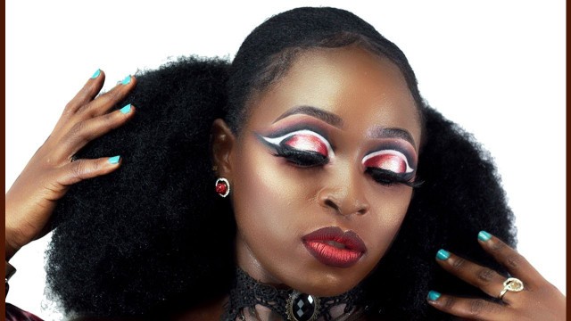 'DRAMATIC DOUBLE CUTCREASE TUTORIAL FOR DARK SKINNED QUEENS / Dumebi Lea'
