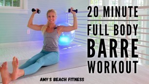'20 MIN Full Body Pure Barre Workout at home'