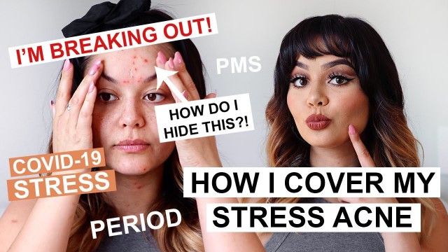 'Face Makeup to Cover Acne (Covid-19 stress)'