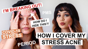 'Face Makeup to Cover Acne (Covid-19 stress)'