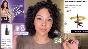 'No foundation makeup tutorial using TJMAXX Makeup Pearls | Selena La Reina x Mac lipstick'