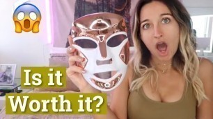 'BOTOX ALTERNATIVE! I Dr dennis gross red & blue light therapy spectralite faceware pro mask unboxing'