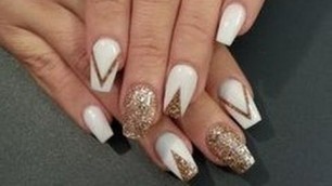 American Gold Nail Art