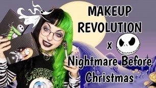 'Revolution x Nightmare Before Christmas Makeup Review & Giveaway // Emily Boo'