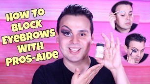 'HOW TO BLOCK EYEBROWS WITH PROS-AIDE + EYE MAKEUP | JAYMES MANSFIELD'