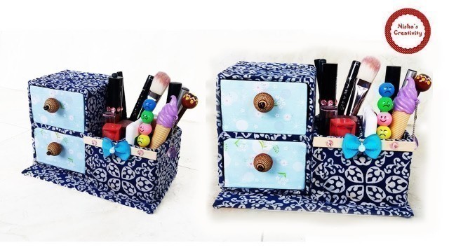'DIY Desk Organizer/ DIY Makeup Organizer/ organizando cajas/ DIY Makeup Storage and Organization'
