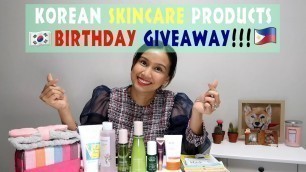 '[ENG SUB] BONGGANG KOREAN SKINCARE PRODUCTS BIRTHDAY GIVEAWAY! I MINI-HAUL'