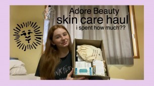 I spent $100 on skincare | Adore Beauty Haul | Billy-jean