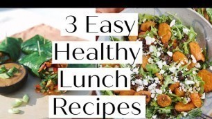 'HOW TO MAKE 3 HEALTHY LUNCH RECIPES // VEGAN & PALEO Options | Sanne Vloet'