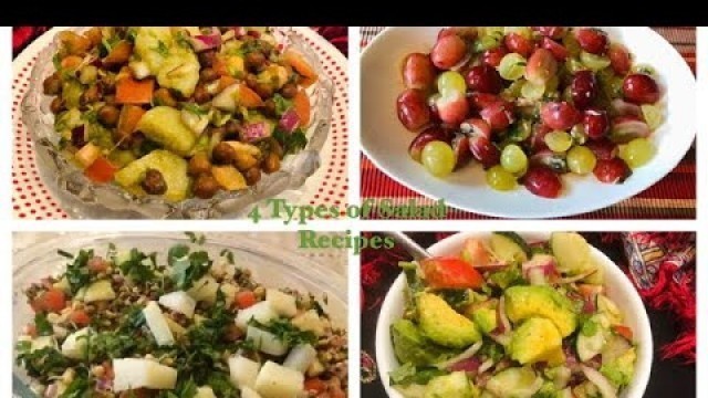 '#salads | Four of the yummiest SALAD recipes | Comfort Cooking with Jaswin'