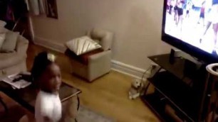 'First grader masters Chalene\'s turbo fire workout'