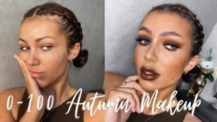 '0-100 GLAM AUTUMN MAKEUP TUTORIAL | Asher Mary-Lou'