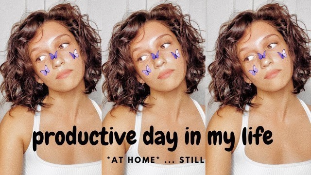 DAY IN MY LIFE: MY CURLY HAIR CARE ROUTINE, ALEXIS REN WORKOUT AND SHAVING MY FACE