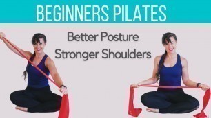 'Resistance Band Workout for Posture: Beginner\'s Pilates Class'