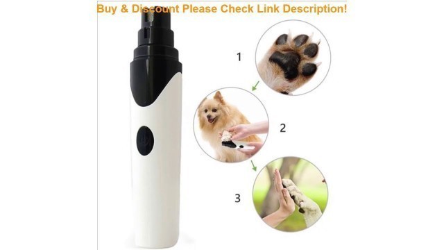 'Deal Rechargeable USB Pet Nails Grinder Dog Cat Care Grooming Dog Nail Grinder Automatic CleaningTr'