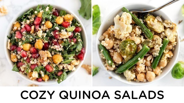 'EASY QUNOA SALAD RECIPES ‣‣ 2 vegan meal prep ideas'