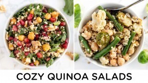 'EASY QUNOA SALAD RECIPES ‣‣ 2 vegan meal prep ideas'