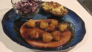 'Ham Steak With Sweet Pineapple Glaze'