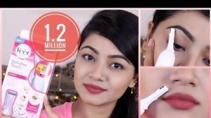 'How to trim Eyebrows & Facial Hair - VEET Sensitive Touch Trimmer Review Bangladesh | LINDA'
