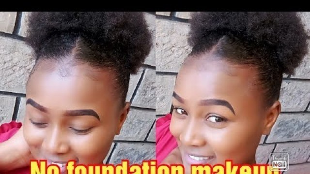'No foundation makeup//get ready with me//nude look.#nofoundationmakeup#simplelook.'