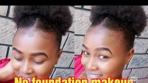 'No foundation makeup//get ready with me//nude look.#nofoundationmakeup#simplelook.'
