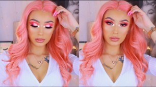 'Pink Vibes | KYLIE V-Day Collection Makeup Tutorial / Review'