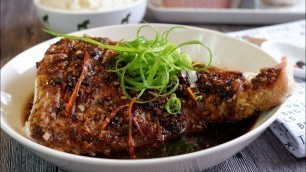 'Even Beginners can make this! Steamed Fish w/ Garlic Black Bean Sauce 蒜蓉黑豆酱蒸鱼 Chinese Fish Recipe'