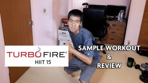 'TurboFire - HIIT 15 - Sample Workout and Review'