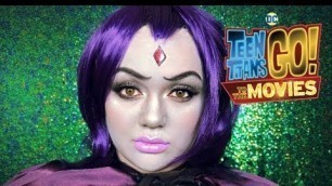 'TEEN TITANS GO TO THE MOVIES! RAVEN MAKEUP TUTORIAL'