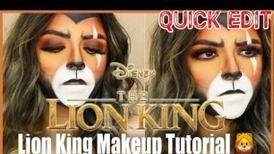 '*QUICK EDIT* Disney\'s Lion King Scar Easy Halloween Makeup Tutorial Transformation'