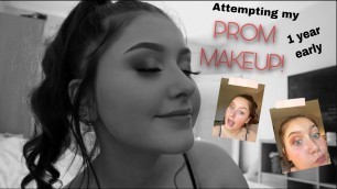'PRACTICING MY PROM MAKEUP 1 YEAR EALRY? | Beth Jeal x'
