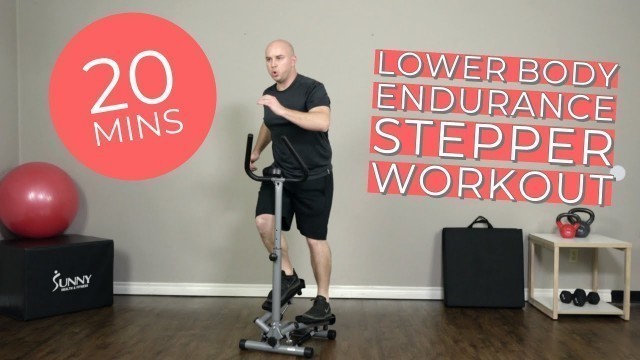 '20 Min Lower Body Endurance Stepper Workout'
