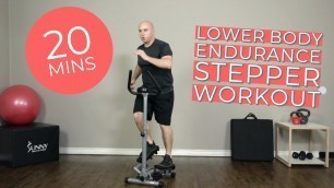 '20 Min Lower Body Endurance Stepper Workout'
