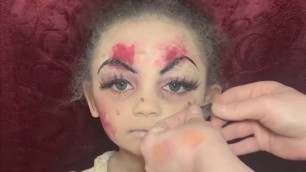 'Creepy Doll Fun Face Makeup Tutorial'