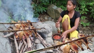 'Yummy fish grilled with Peppers sauce for Lunch food ideas in the  jungle'