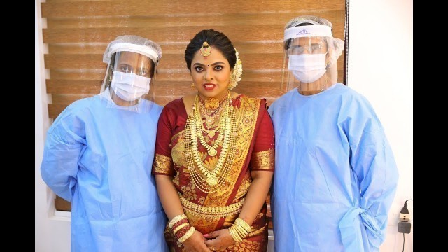 Airbrush makeup for our beautiful bride Anakha.