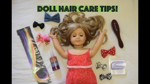 HOW I ORGANISE MY AMERICAN GIRL DOLL HAIR STUFF + DOLL HAIR CARE TIPS!