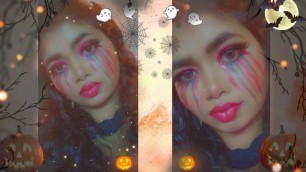 'Halloween Makeup | Glitter Tears makeup | Inspired by Mrunu #gujjuunicorn'