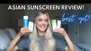 'Popular Korean + Japanese Sunscreens Review | Biore UV, Biore Cover, Verdio, Shiseido Anessa SPF'