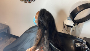 'Taking care of long natural hair| silk press on long hair| How to take care of hair with fandruff'