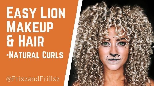 'Easy Halloween Lion Makeup & Hair Tutorial'