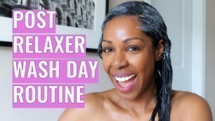 'Healthy Relaxed Hair Tips: Post-Relaxer Wash Day Routine 2020 | Style Domination'