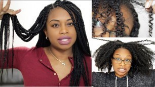 REMOVING MY BOX BRAIDS AFTER 3 MONTHS! | JOURNEYTOWAISTLENGTH