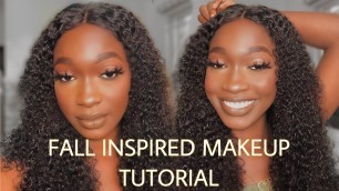 'FALL MAKEUP TUTORIAL FOR DARK SKIN'