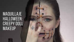 'MAQUILLAJE HALLOWEEN | CREEPY DOLL MAKEUP | TUMAKEUP'