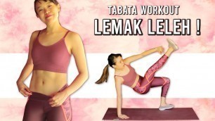 'BAKAR LEMAK SEBANYAK- BANYAKNYA + KERINGAT BANJIR - TABATA WORKOUT (TANPA ALAT)'